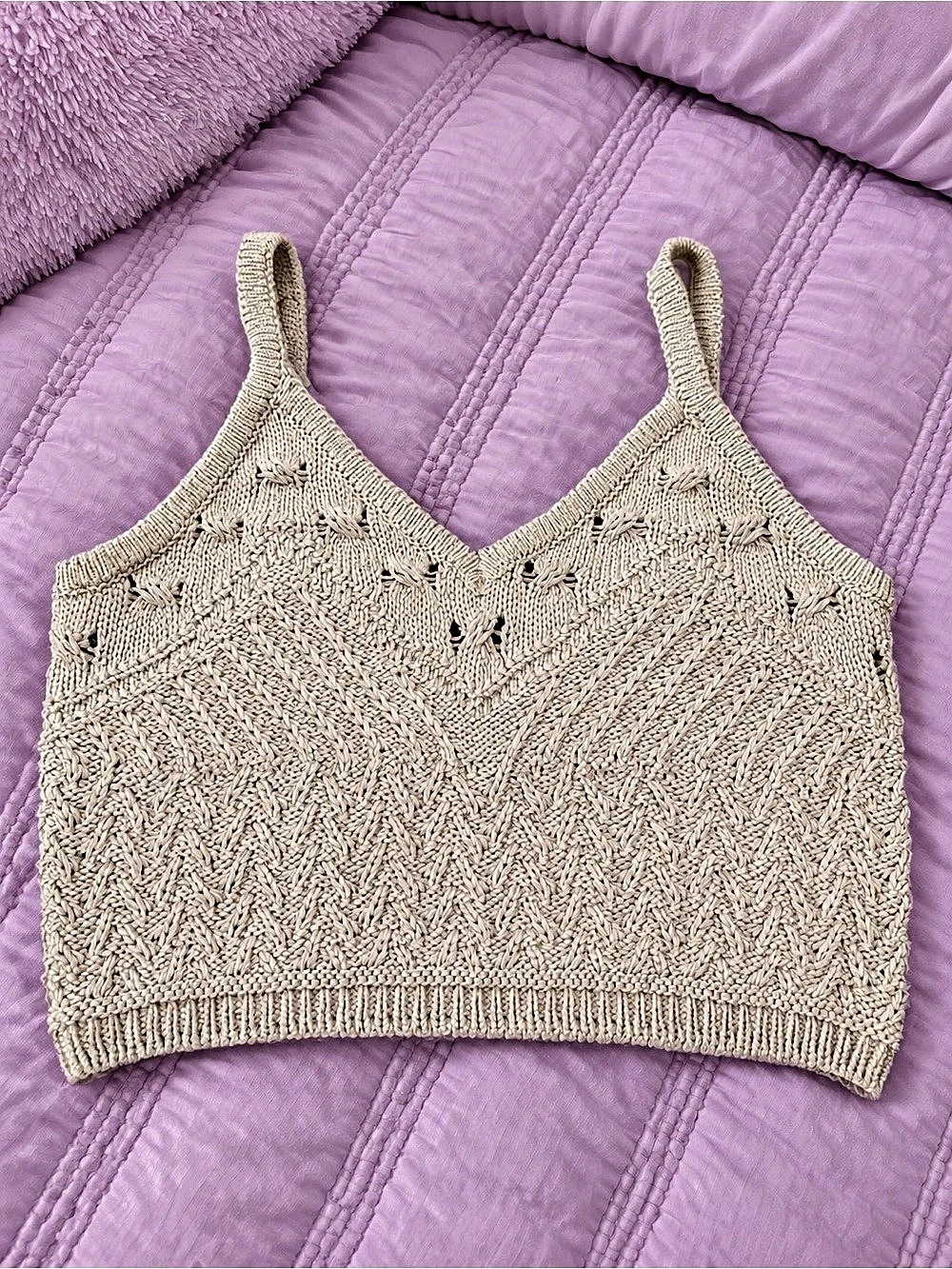 Express Knit Crop Top Size L